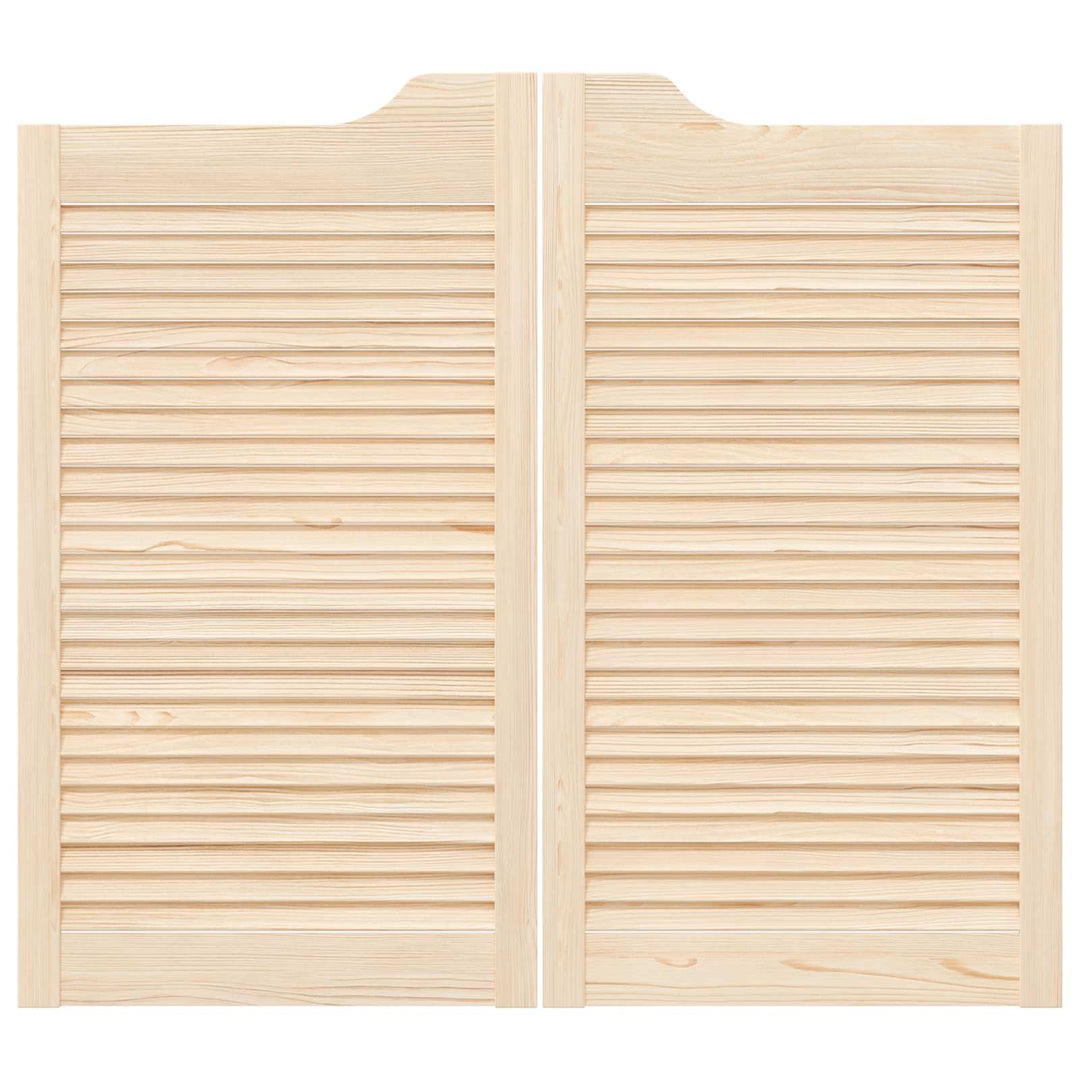 Svingdøre Naturfarvet 90 x 50 cm Massivt fyrretræ