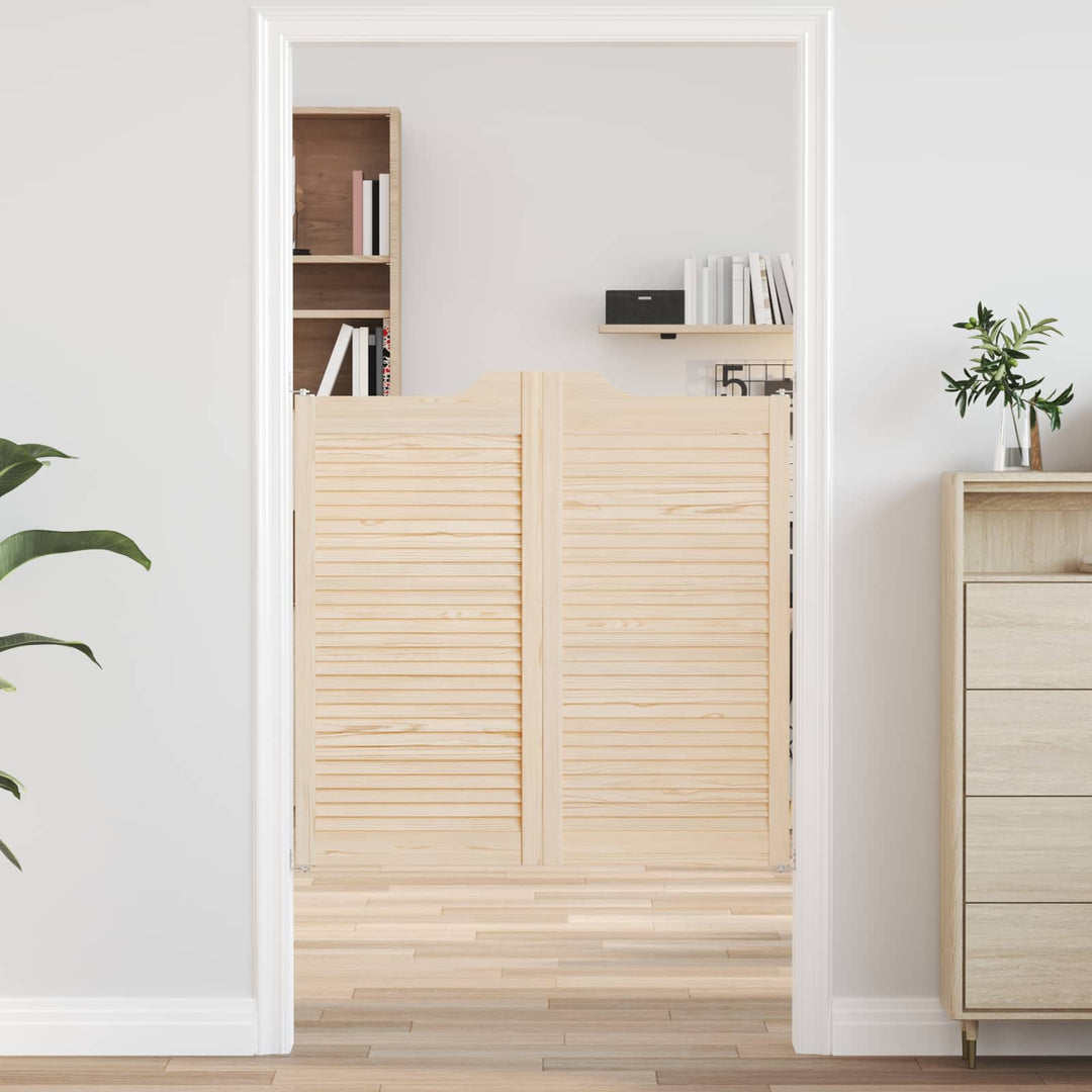 Svingdøre Naturfarvet 100 x 50 cm Massivt fyrretræ