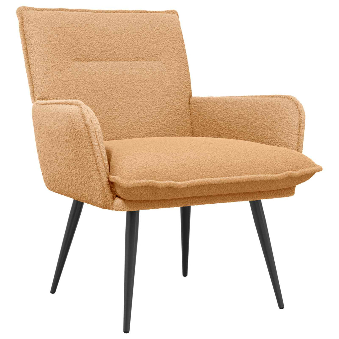 Lænestol Beige Bouclé