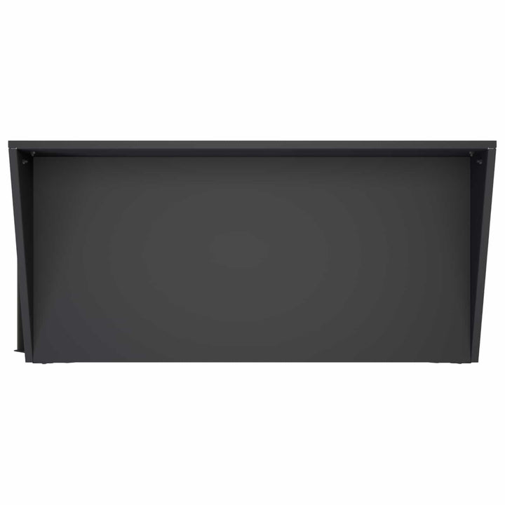 Pottebord med hjul 96 x 50 x 89 cm Koldvalset stål Sort