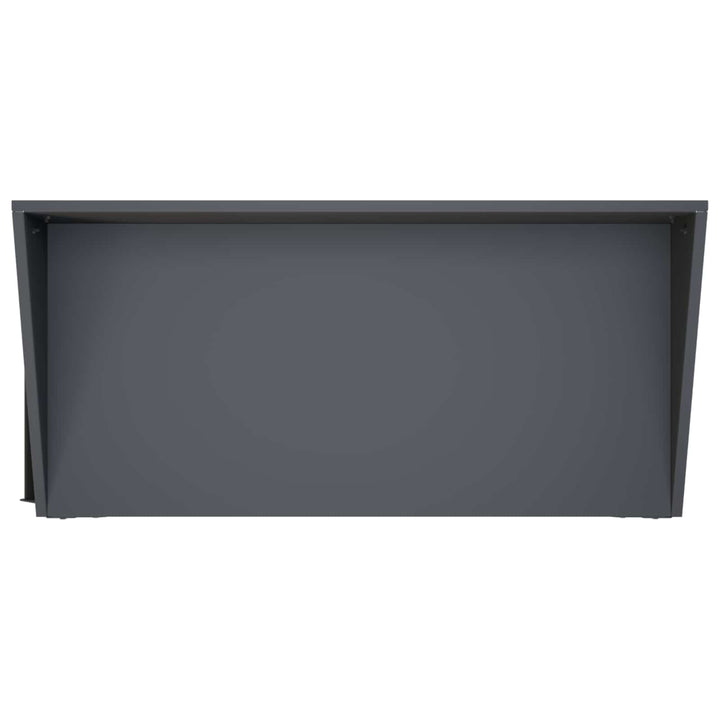 Pottebord med hjul 96 x 50 x 89 cm Koldvalset stål Antracit