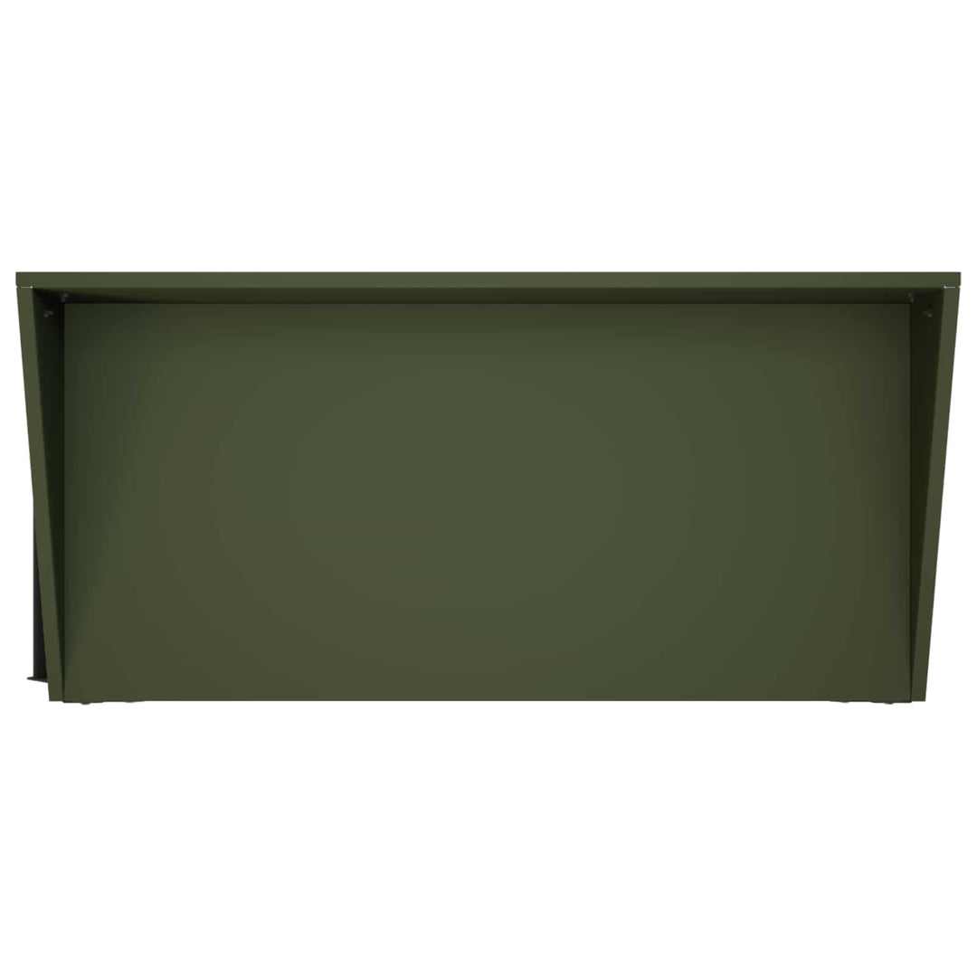 Pottebord med hjul 96 x 50 x 89 cm Koldvalset stål Olivengrøn