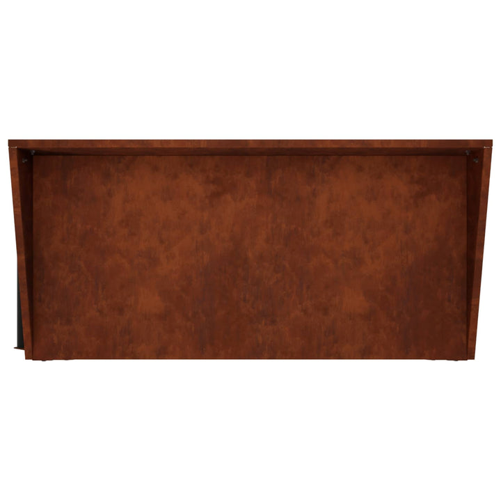 Pottebord med hjul Rusten 96 x 50 x 89 cm Cortenstål