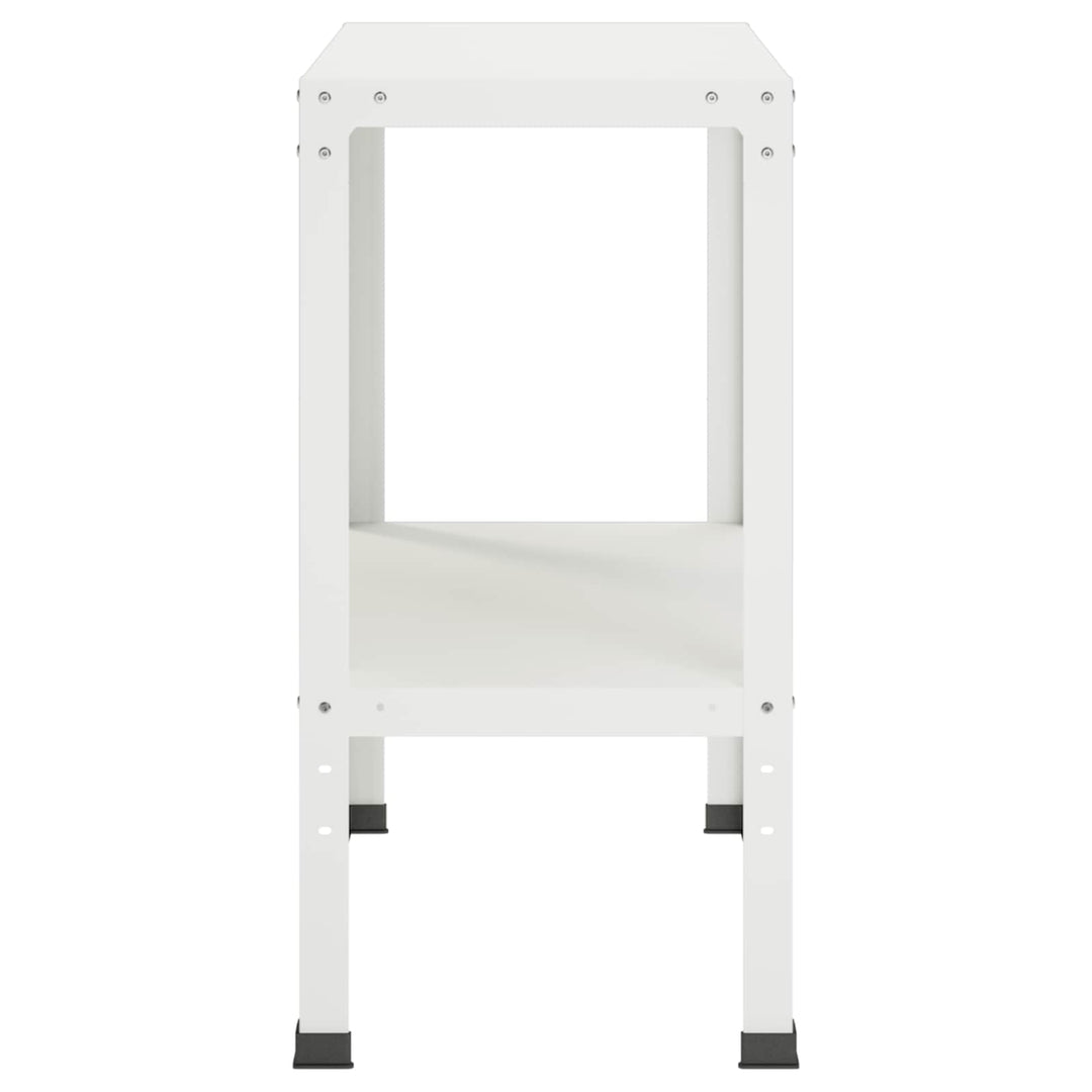Plantebord 100 x 40 x 80 cm Pulverlakeret stål Hvid
