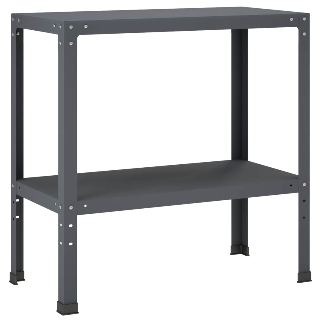 Plantebord 100 x 40 x 80 cm Pulverlakeret stål Antracit