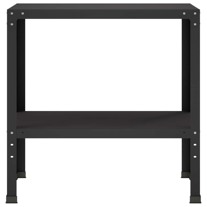 Plantebord 80 x 40 x 80 cm Pulverlakeret stål Sort