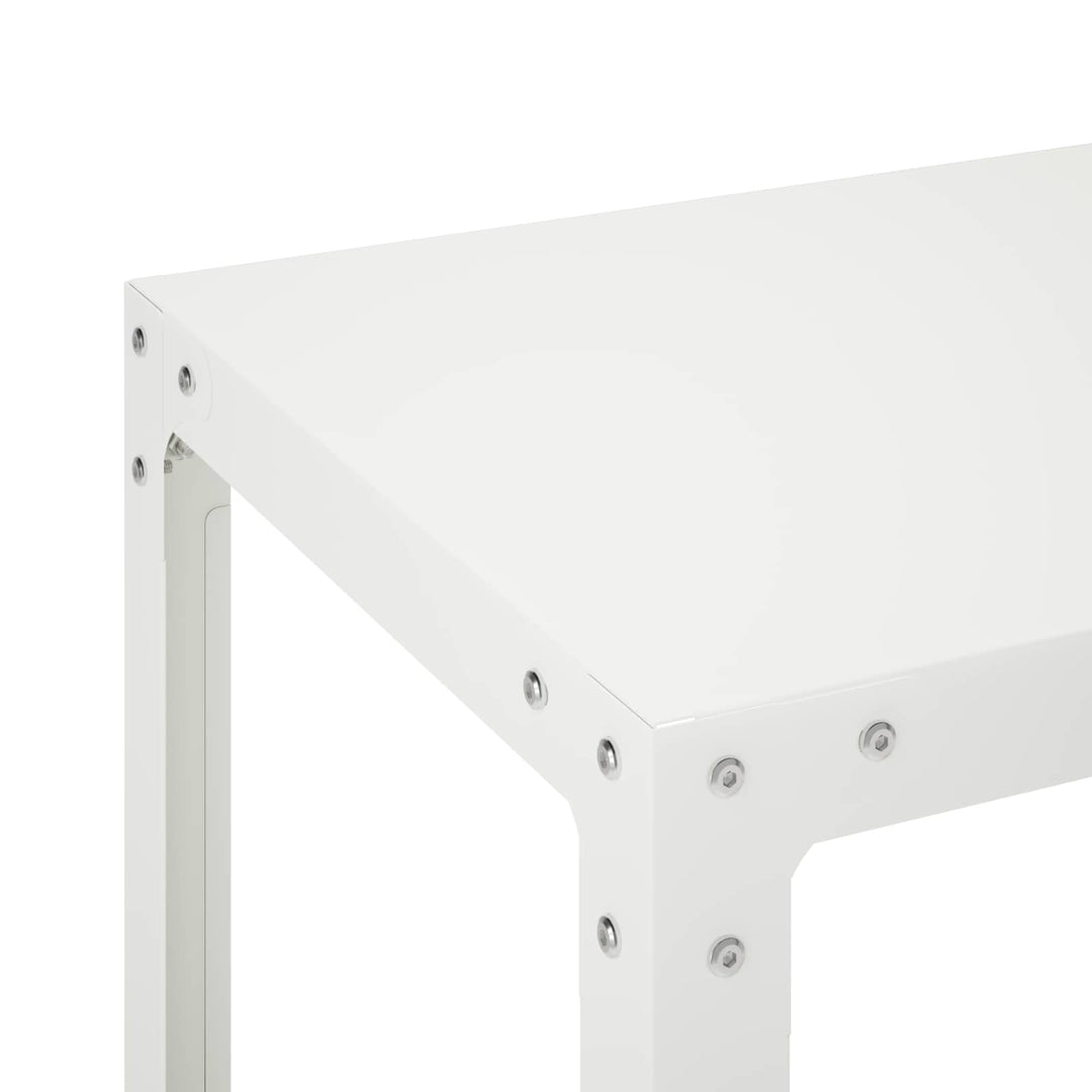 Plantebord 80 x 40 x 80 cm Pulverlakeret stål Hvid
