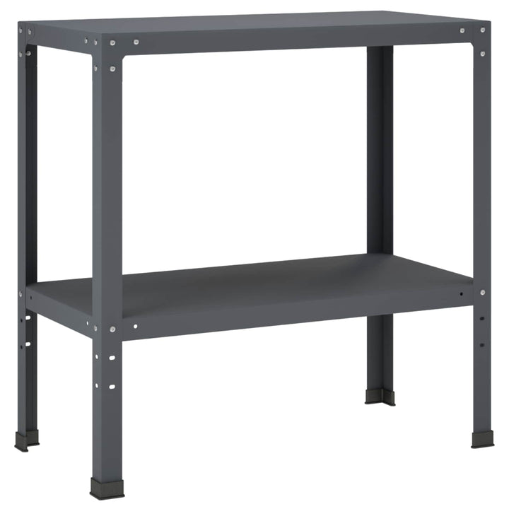 Plantebord 80 x 40 x 80 cm Pulverlakeret stål Antracit