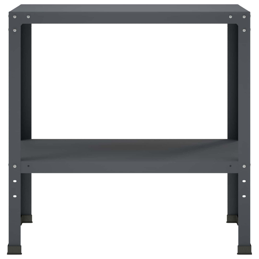 Plantebord 80 x 40 x 80 cm Pulverlakeret stål Antracit
