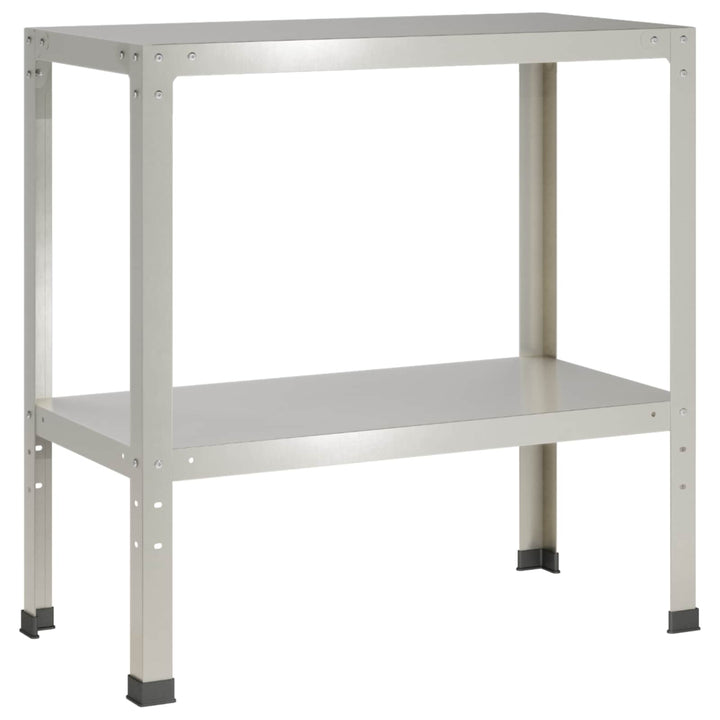 Plantebord 80 x 40 x 80 cm Rustfrit stål Sølv