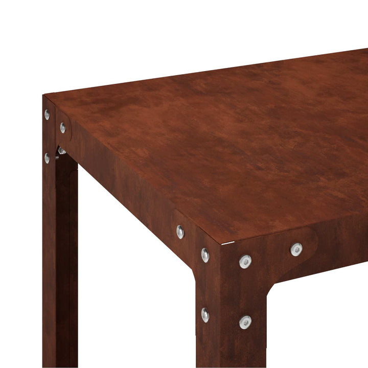 Plantebord 80 x 40 x 80 cm Cortenstål Rusten