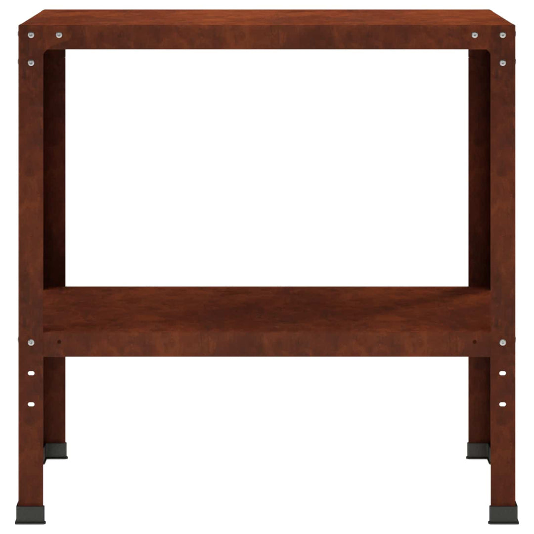 Plantebord 80 x 40 x 80 cm Cortenstål Rusten
