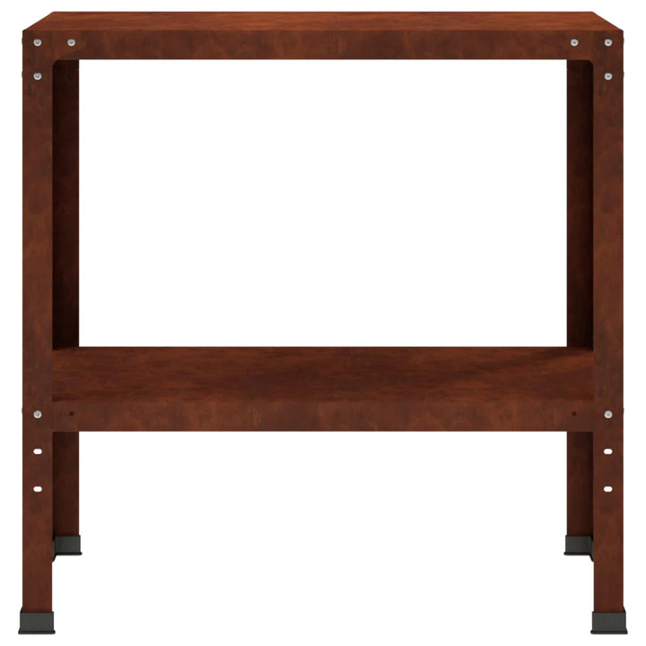 Plantebord 80 x 40 x 80 cm Cortenstål Rusten