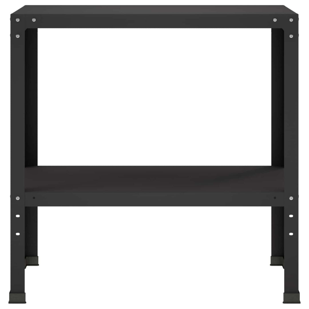 Plantebord 60 x 40 x 80 cm Pulverlakeret stål Sort