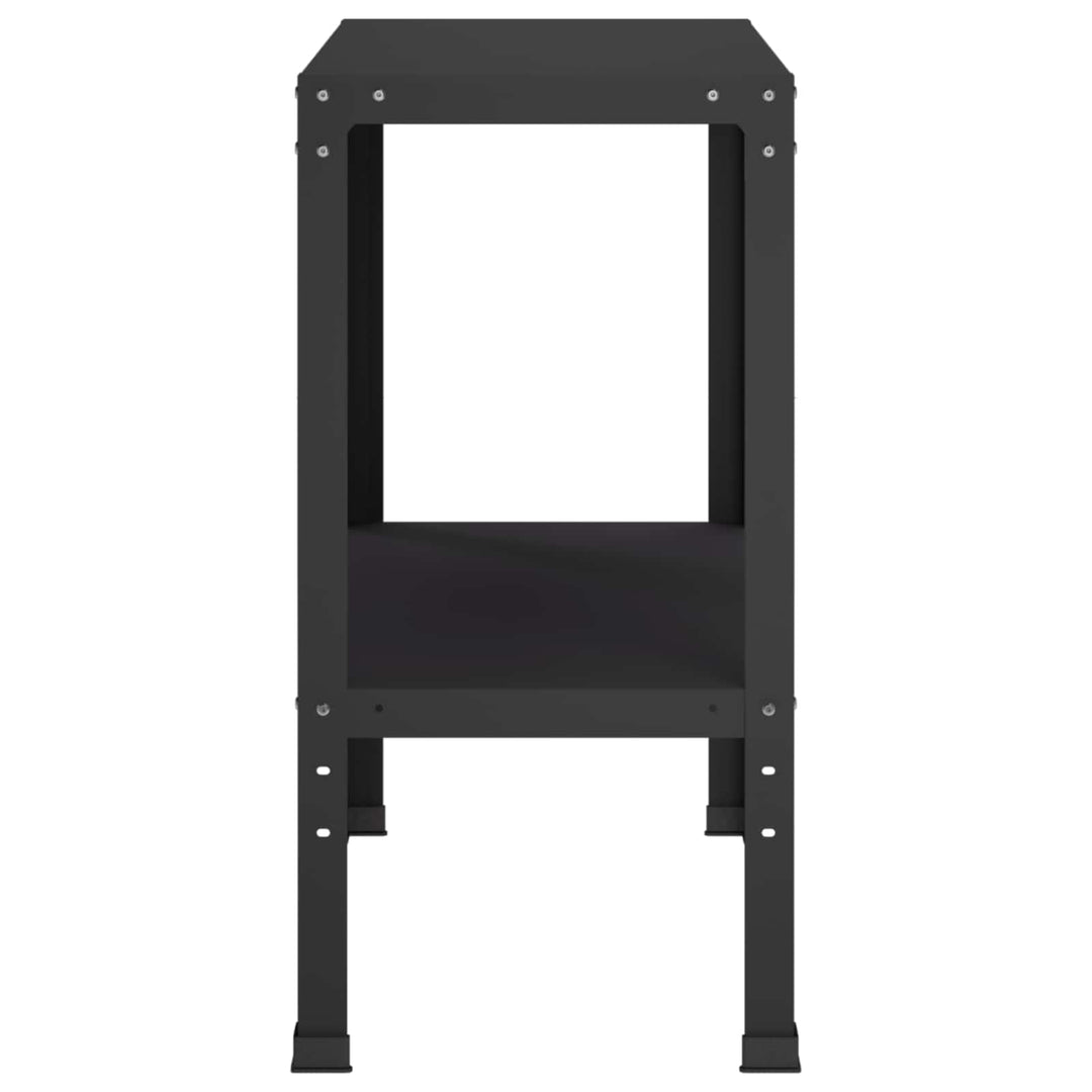 Plantebord 60 x 40 x 80 cm Pulverlakeret stål Sort