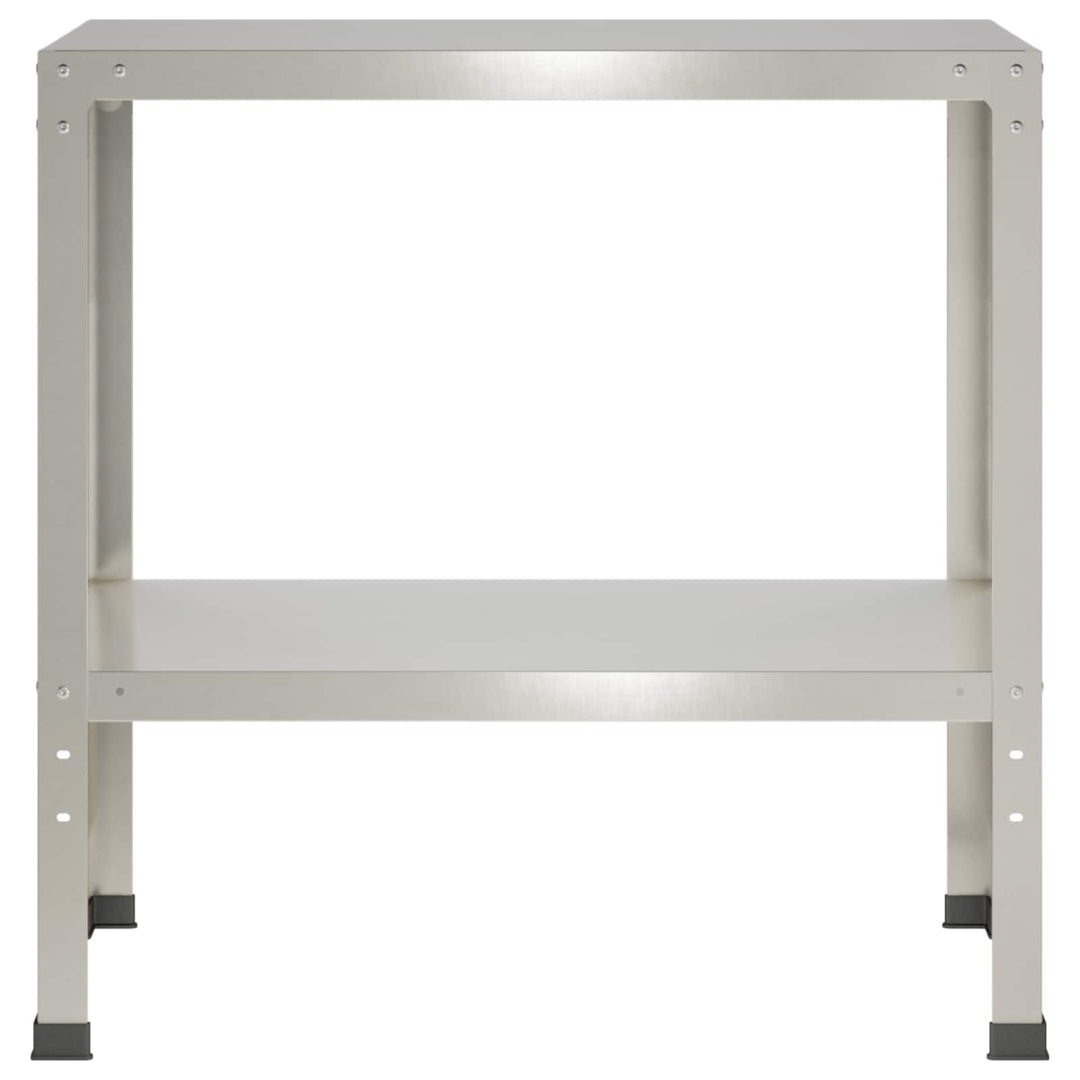 Plantebord 60 x 40 x 80 cm Rustfrit stål Sølv