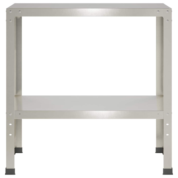 Plantebord 60 x 40 x 80 cm Rustfrit stål Sølv