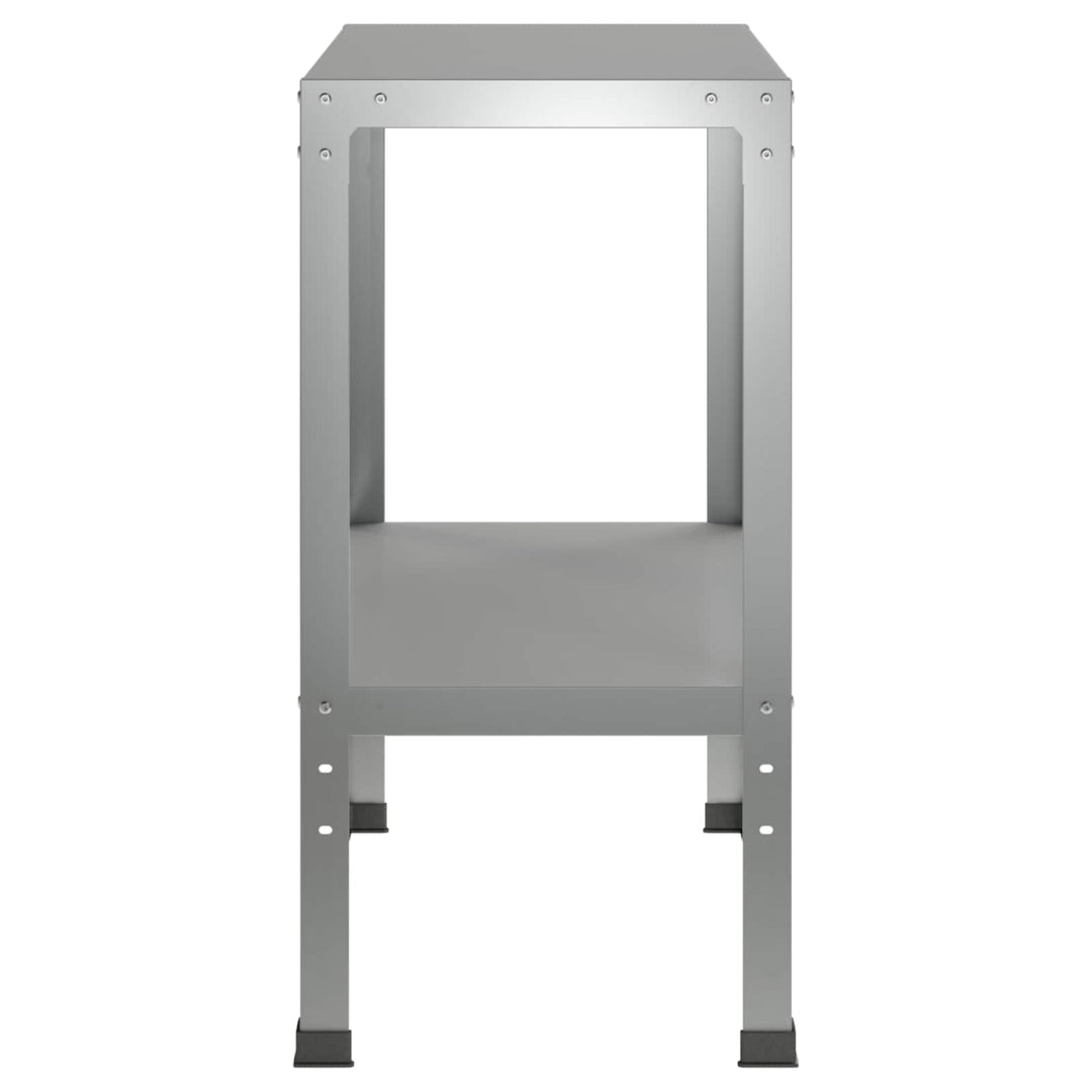 Plantebord 60 x 40 x 80 cm Galvaniseret stål Sølv