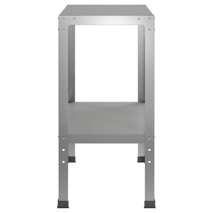 Plantebord 60 x 40 x 80 cm Galvaniseret stål Sølv