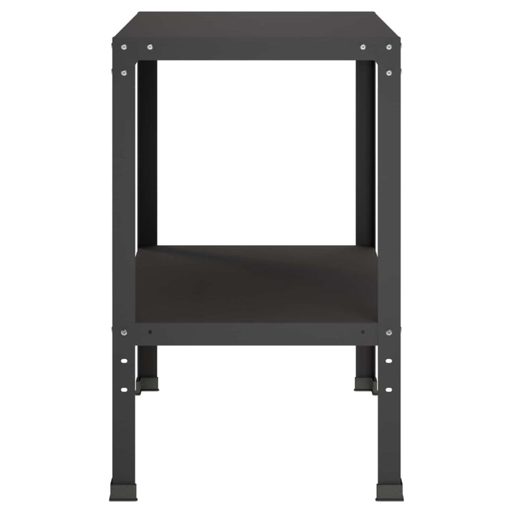 Plantebord 100 x 50 x 80 cm Pulverlakeret stål Sort