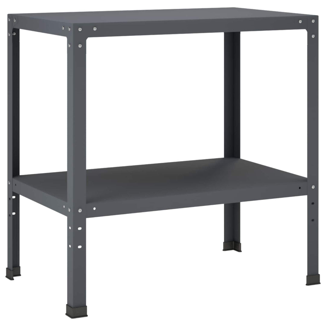 Plantebord 100 x 50 x 80 cm Pulverlakeret stål Antracit