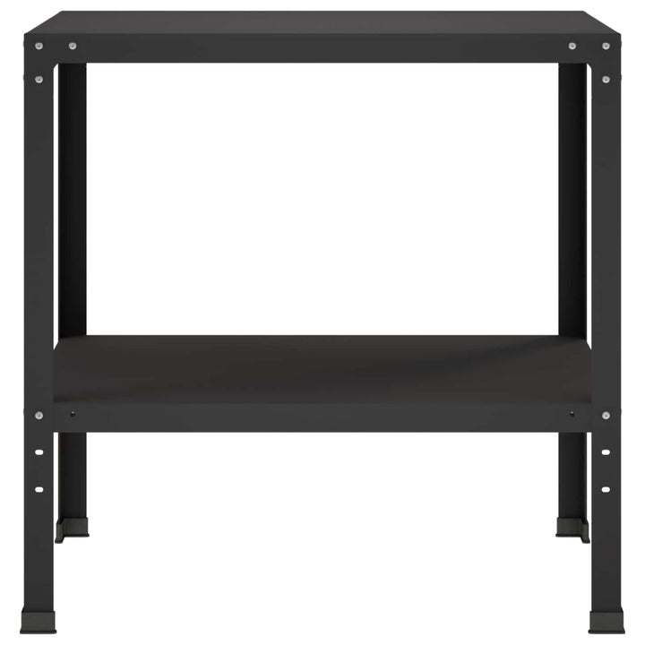 Plantebord 80 x 50 x 80 cm Pulverlakeret stål Sort