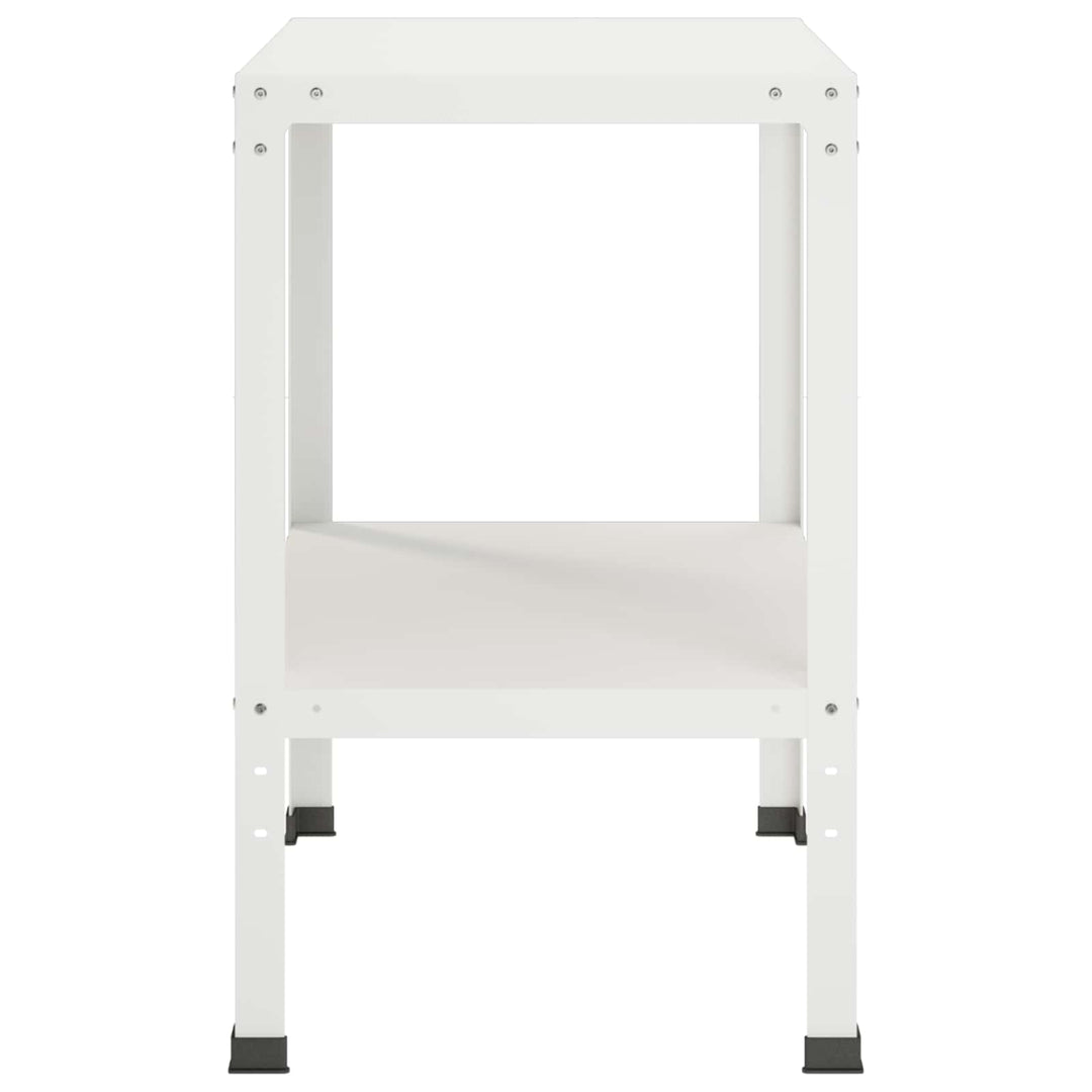 Plantebord 80 x 50 x 80 cm Pulverlakeret stål Hvid