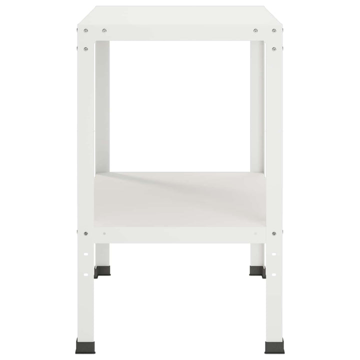 Plantebord 80 x 50 x 80 cm Pulverlakeret stål Hvid
