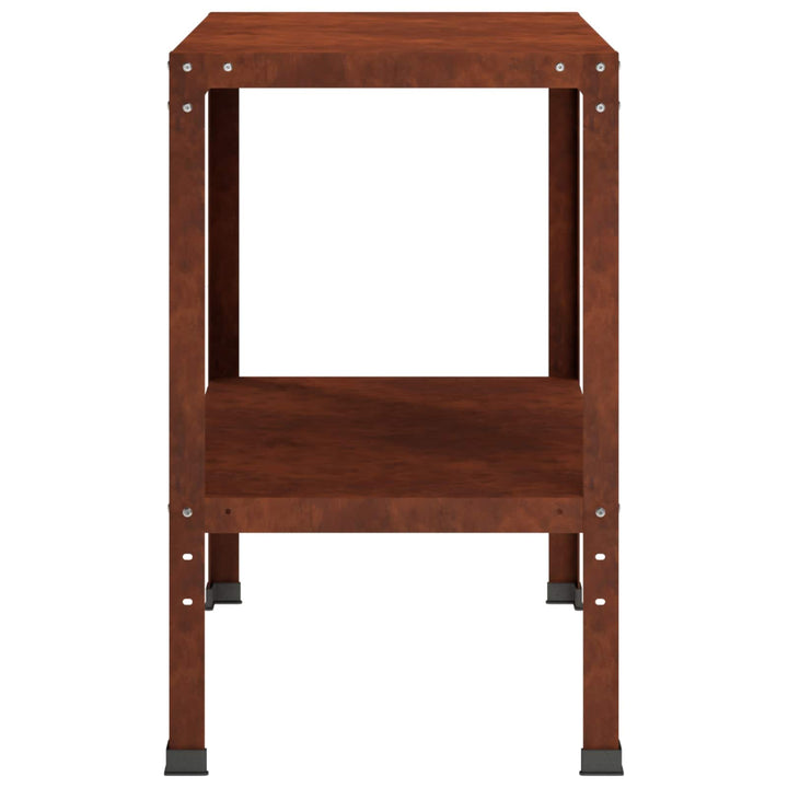 Plantebord 80 x 50 x 80 cm Cortenstål Rusten