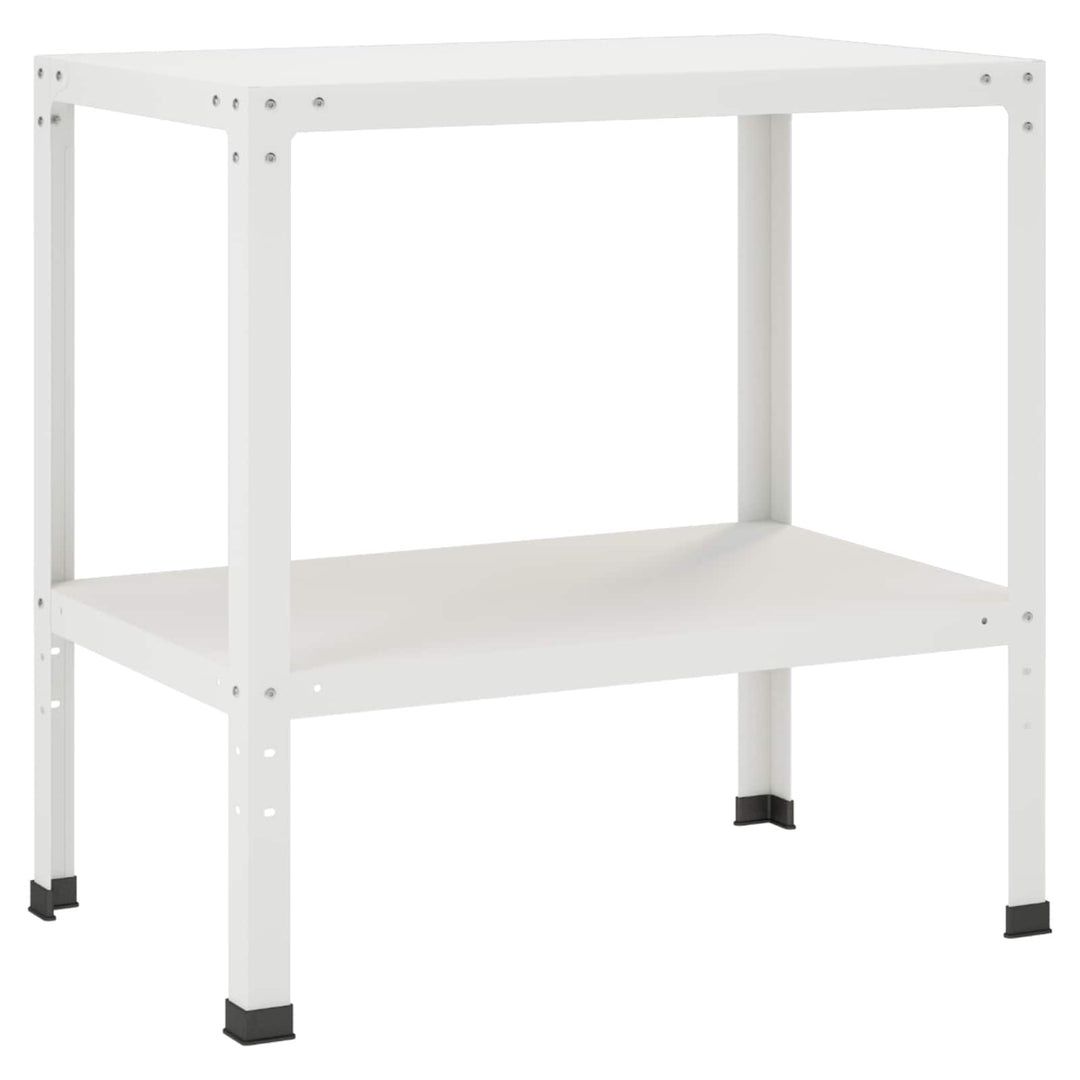 Plantebord 60 x 50 x 80 cm Pulverlakeret stål Hvid