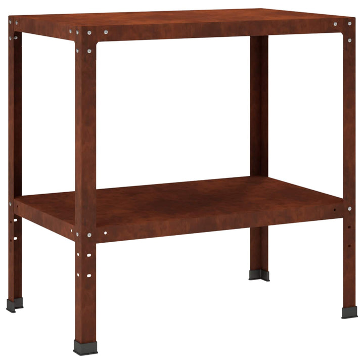 Plantebord 60 x 50 x 80 cm Cortenstål Rusten