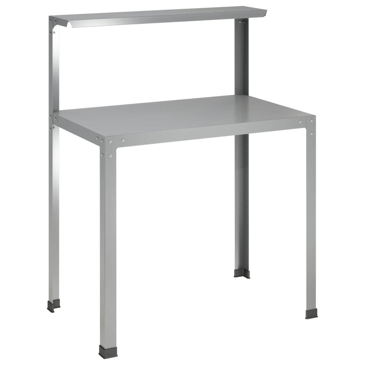 Plantebord 100 x 50 x 104 cm Galvaniseret stål Sølv