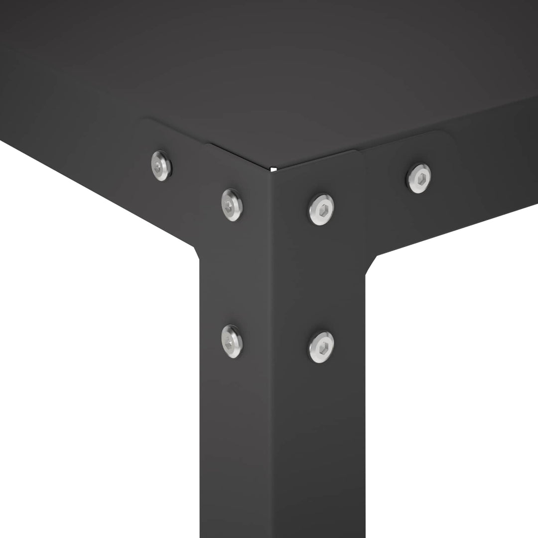 Plantebord 80 x 50 x 104 cm Pulverlakeret stål Sort