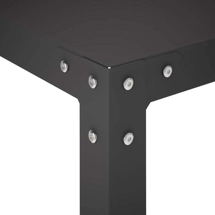 Plantebord 80 x 50 x 104 cm Pulverlakeret stål Sort