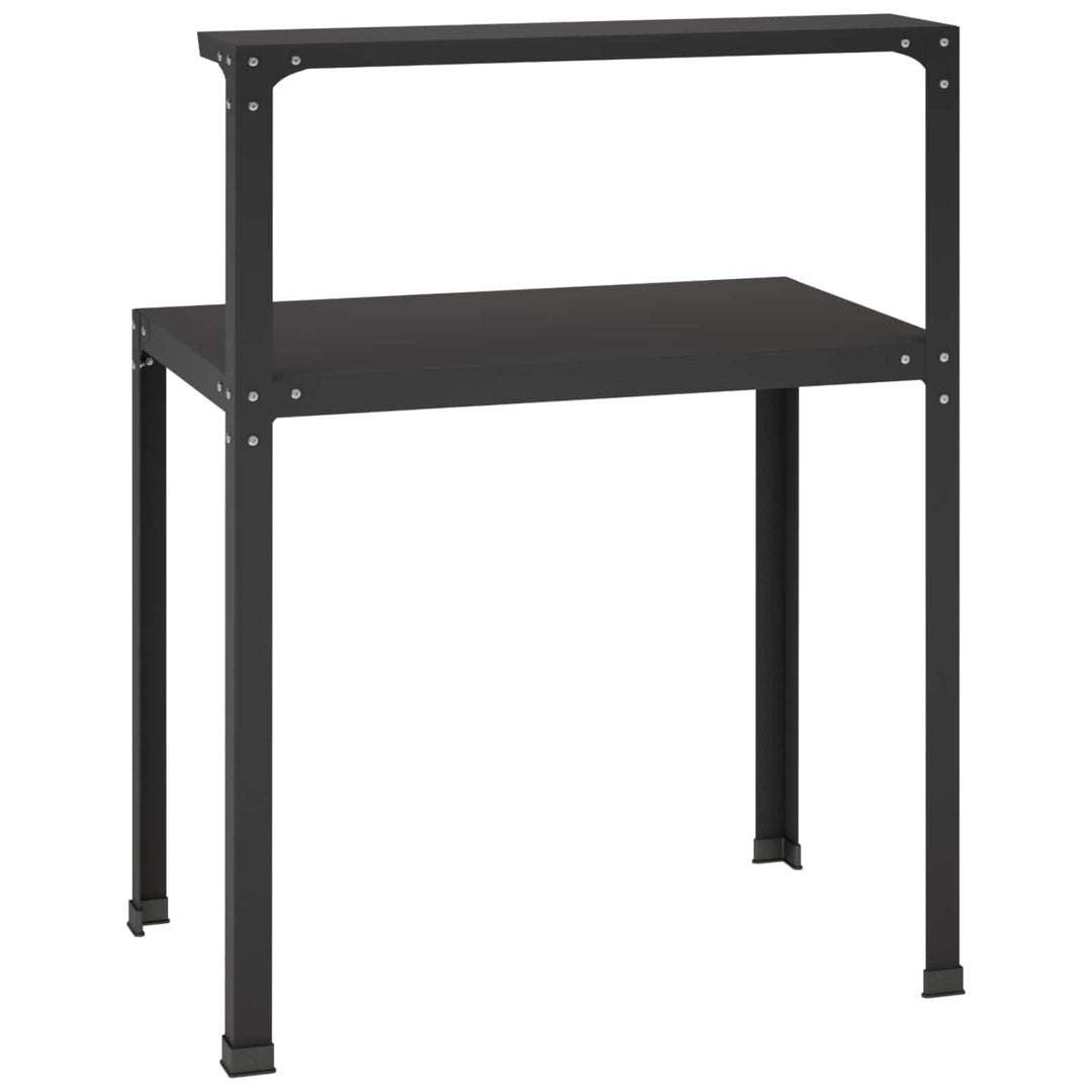 Plantebord 80 x 50 x 104 cm Pulverlakeret stål Sort