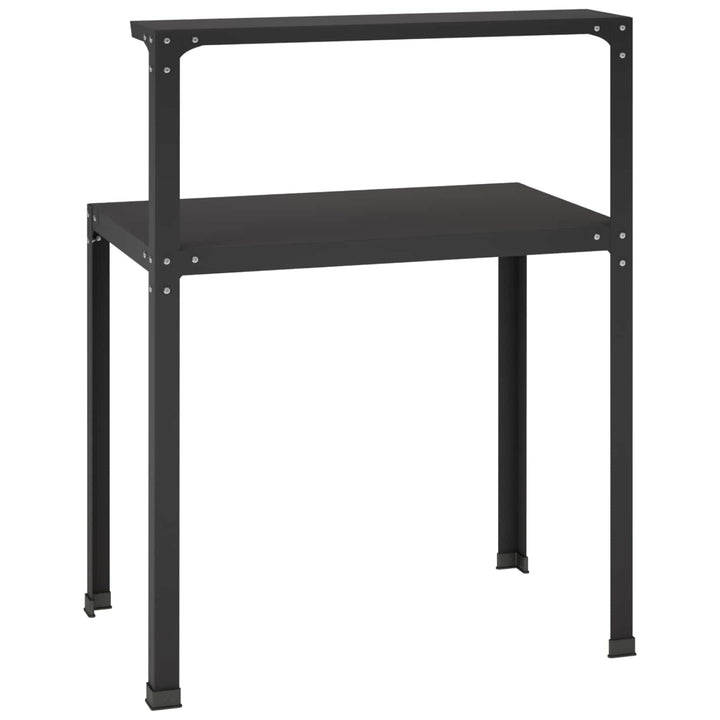 Plantebord 80 x 50 x 104 cm Pulverlakeret stål Sort