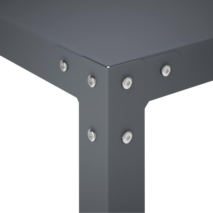 Plantebord 80 x 50 x 104 cm Pulverlakeret stål Antracit