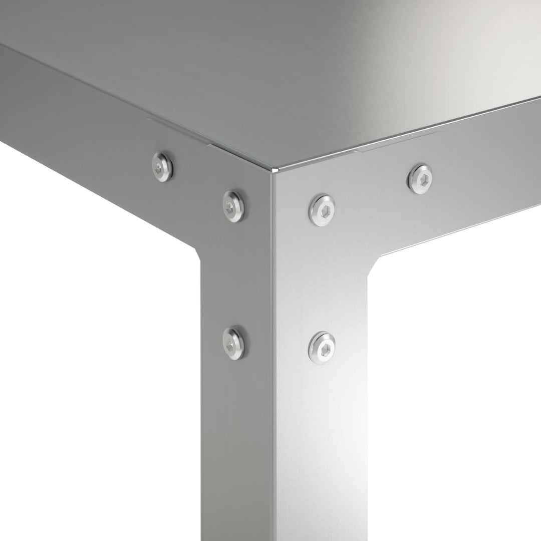 Plantebord 80 x 50 x 104 cm Galvaniseret stål Sølv