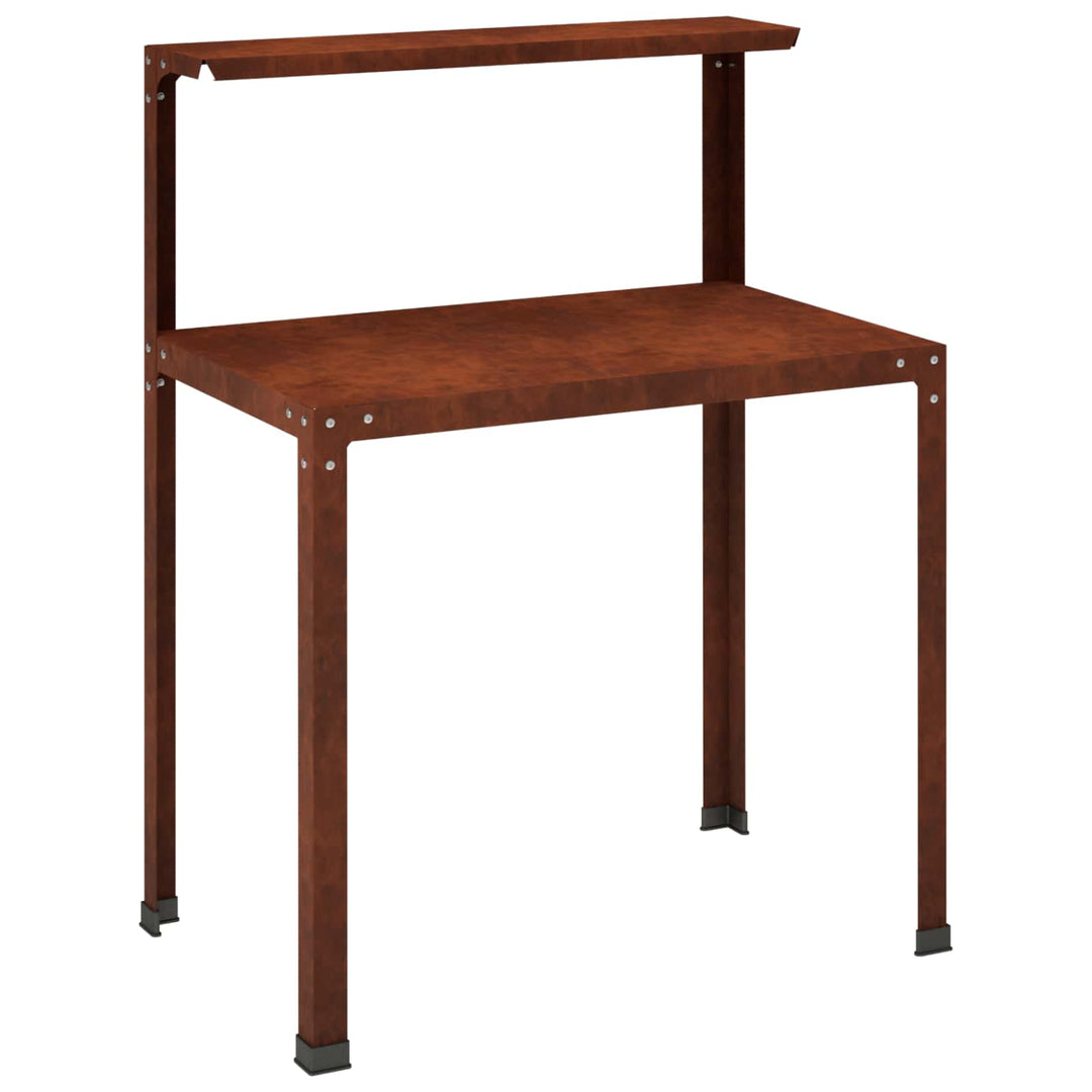 Plantebord 80 x 50 x 104 cm Cortenstål Rusten