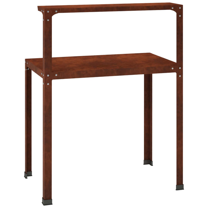 Plantebord 80 x 50 x 104 cm Cortenstål Rusten