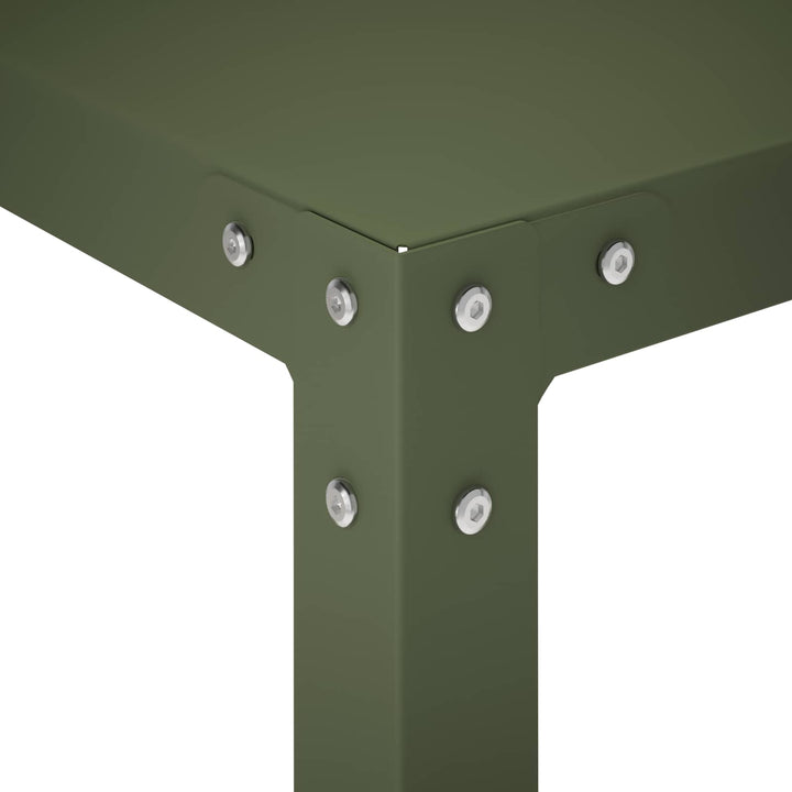 Plantebord 60 x 50 x 104 cm Pulverlakeret stål Olivengrøn
