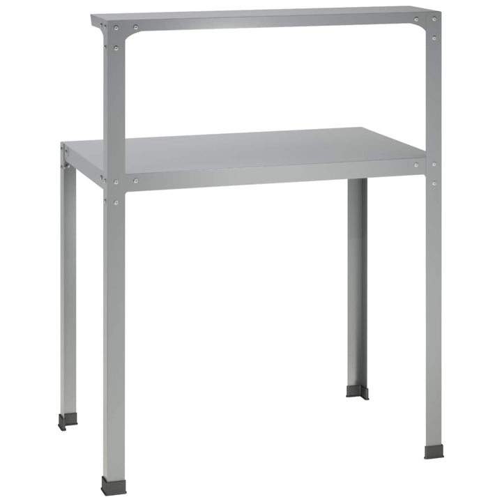 Plantebord 60 x 50 x 104 cm Galvaniseret stål Sølv