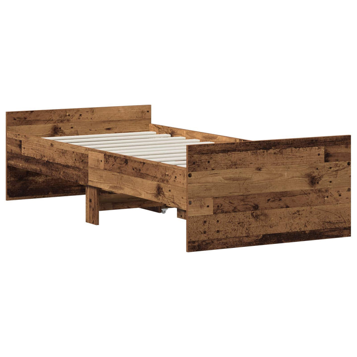 Sengestel Gammelt træ 100 x 200 cm Konstrueret træ