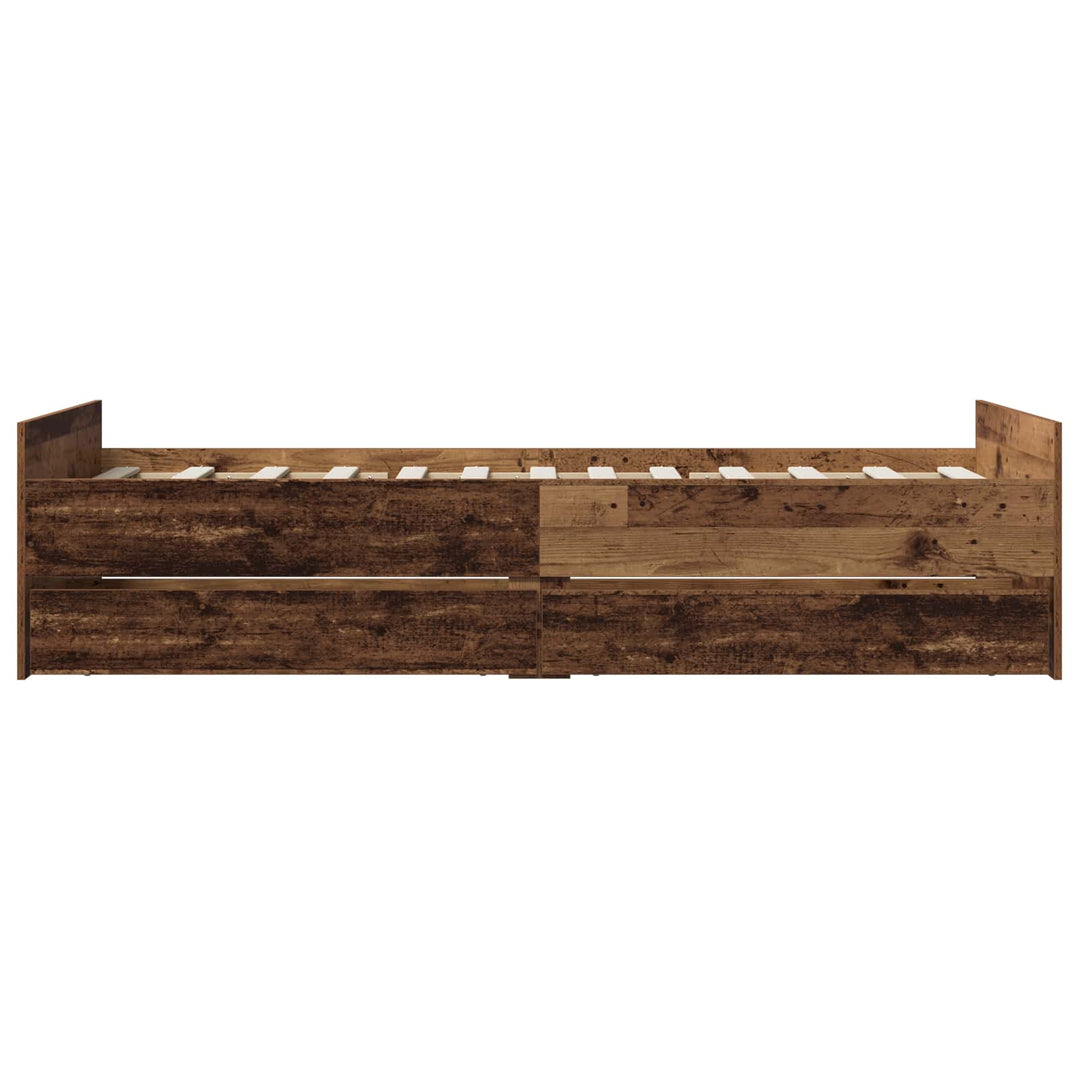 Sengestel Gammelt træ 100 x 200 cm Konstrueret træ