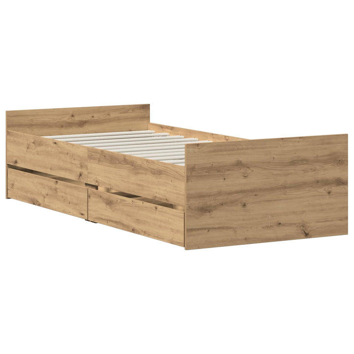 Sengestel Artisan-eg 100 x 200 cm Konstrueret træ