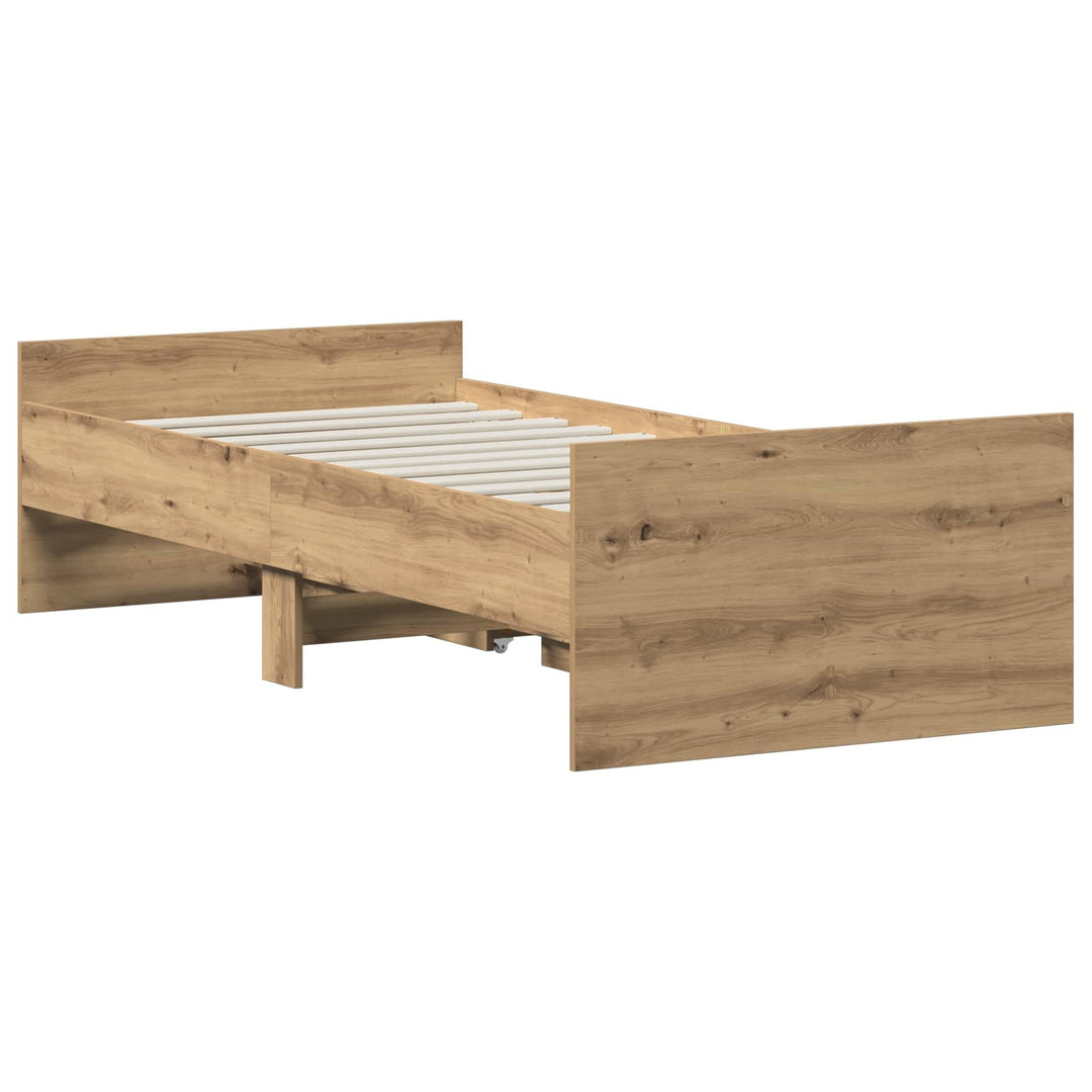 Sengestel Artisan-eg 100 x 200 cm Konstrueret træ