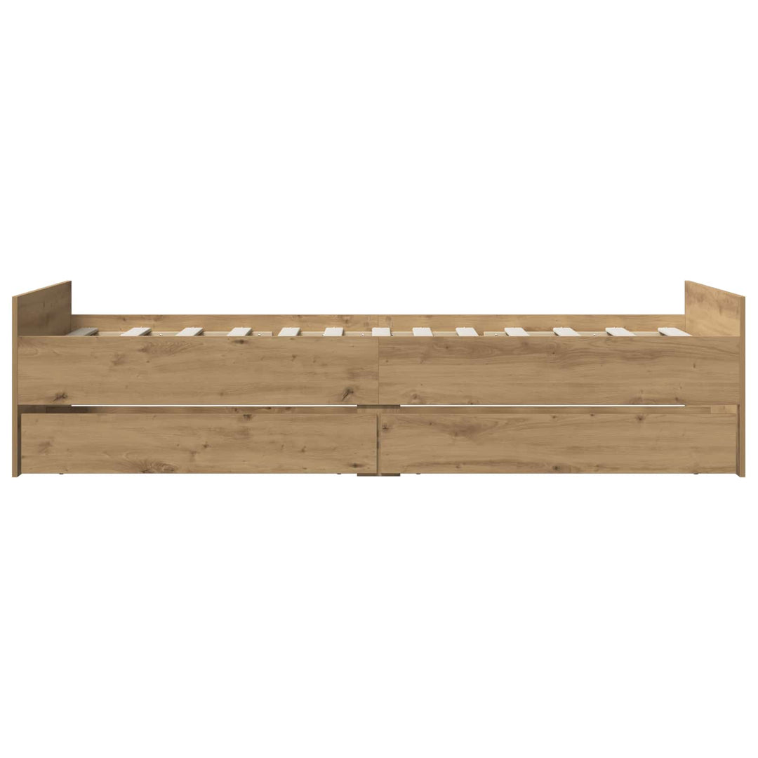 Sengestel Artisan-eg 100 x 200 cm Konstrueret træ