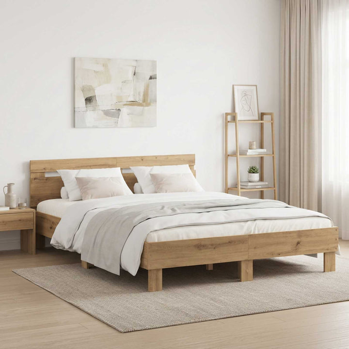 Sengestel Artisan-eg 135 x 190 cm Konstrueret træ