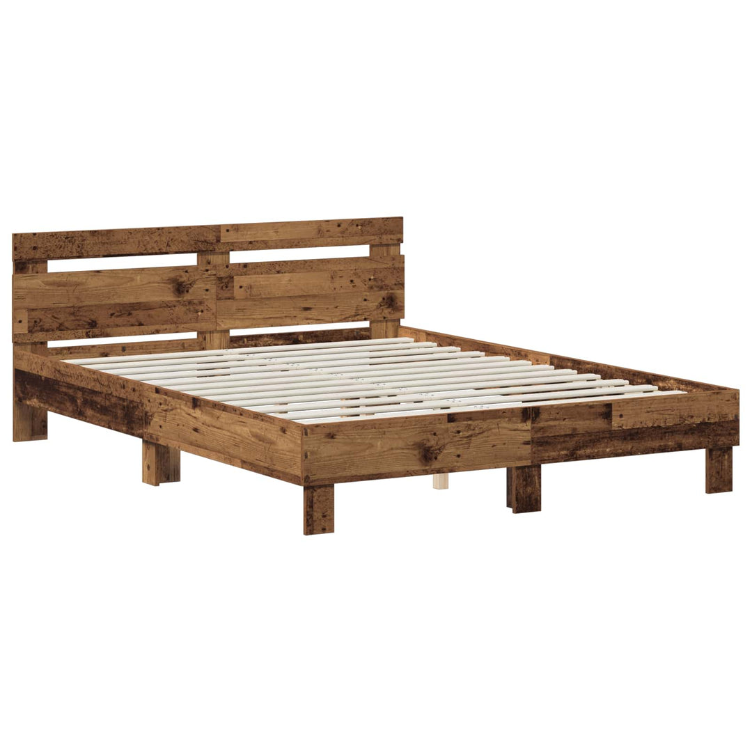 Sengestel Gammelt træ 120 x 190 cm Konstrueret træ
