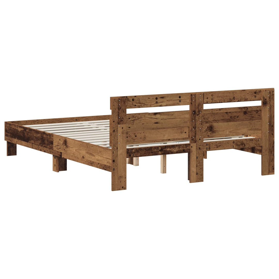 Sengestel Gammelt træ 120 x 190 cm Konstrueret træ